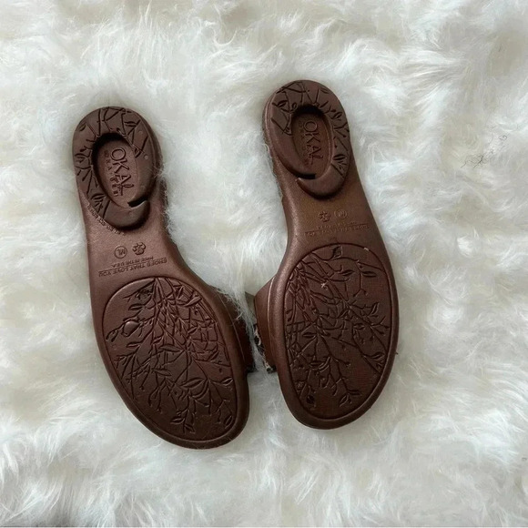 OKA b women’s sandals medium leopard bow - Picture 3 of 3